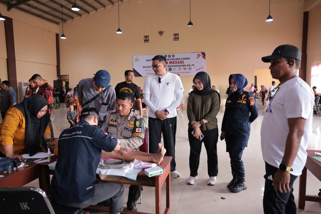 Dalam Rangka HUT Bhayangkara ke-79, Polres Gowa Gandeng Ormas Dalam Sunatan Massal