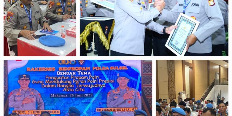 Propam Polres Toraja Utara Raih Penghargaan Terbaik Pertama Kategori Jumlah Pelanggaran Terminim