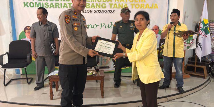 Waka Polres Tana Toraja Hadiri Pelantikan Pengurus Pemuda Katolik