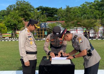 Kapolres Jeneponto Pimpin Sertijab Wakapolres, Kabag, Kasat dan Kapolsek
