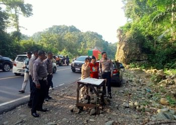 Dirgakkum Korlantas Polri Tinjau Rencana Pembangunan Pos Polisi di Kappang Maros