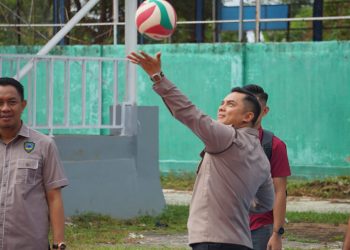 Kaolres Maros Resmi Buka Turnamen Bola Voli U-20 Dalam Rangka HUT Bhayangkara ke-79