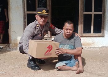 Maknai HUT Bhayangkara Ke 79, Polres Toraja Utara Bagi Ratusan Paket Sembako Untuk Warga
