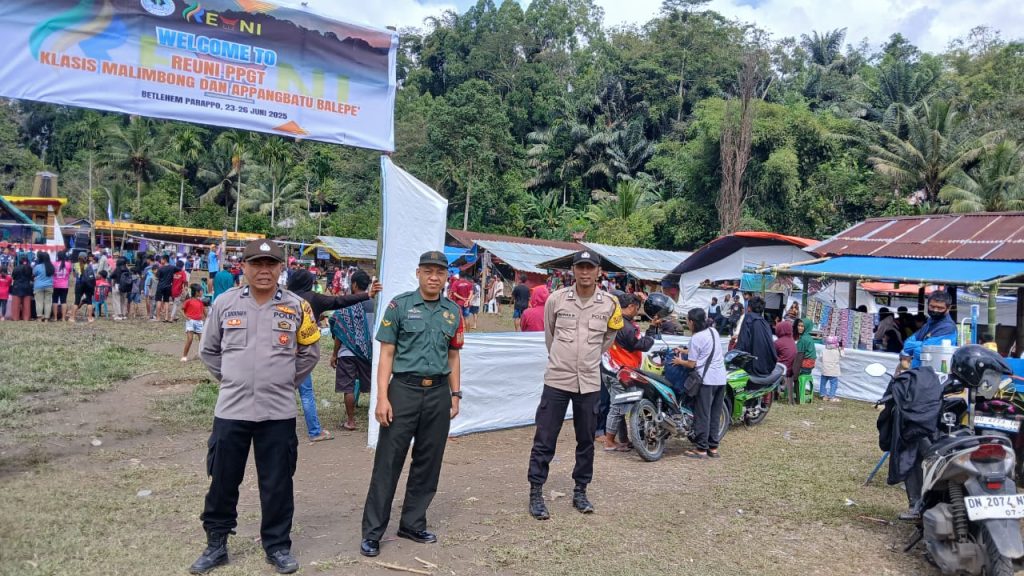 Polsek Saluputti Amankan Kampanye Reuni PPGT Klasis Malimbong di Lembang Kole Barebatu