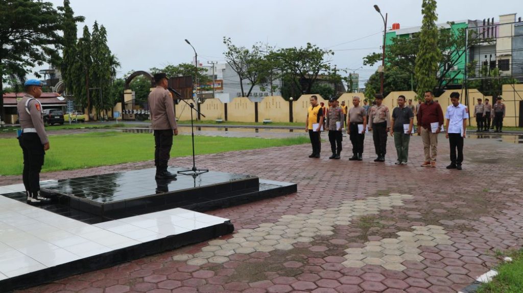 Polres Pinrang Gelar Apel Pagi dan Dilanjutkan Dengan Olahraga Bersama
