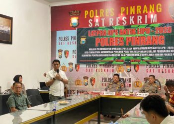 Polres Pinrang Gelar Lat Pra Ops Antik Lipu 2025, Penyalahgunaan Narkotika Jadi Sasaran Utama