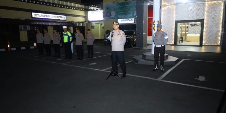 Cegah Ganguan Kamtibmas, Kapolrestabes Makassar Pimpin Kegiatan Rutin Yang Ditingkatkan
