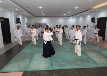 Kapolrestabes Makassar Pimpin Langsung Latihan Seni Bela Diri Aikido