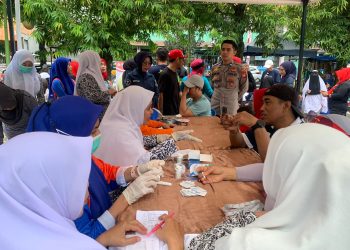 Polres Pinrang Hadirkan Layanan Kesehatan Gratis Dalam Rangka Hari Bhayangkara ke-79