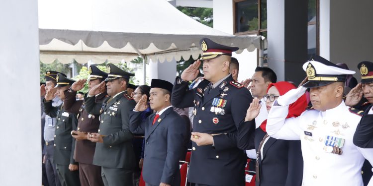 Kapolres Pinrang Hadiri Upacara Peringatan Hari Lahir Pancasila