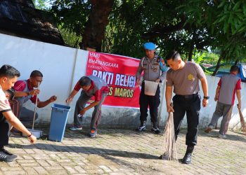 Kapolres Maros Pimpin Bakti Religi di Sejumlah Tempat Dalam Rangka Hari Bhayangkara ke-79