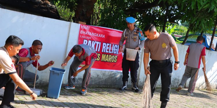 Kapolres Maros Pimpin Bakti Religi di Sejumlah Tempat Dalam Rangka Hari Bhayangkara ke-79