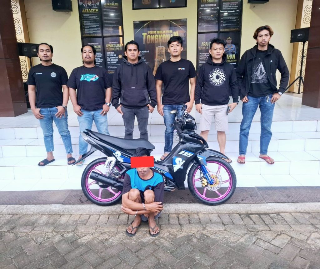 Tim Resmob Polres Toraja Utara Amankan Pelaku Pencurian Sepeda Motor dan Uang Tunai Rp 151 Juta