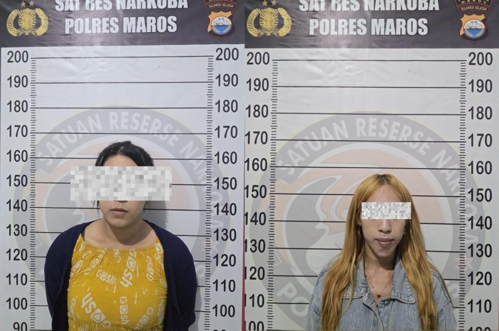 Satres Narkoba Polres Maros Amankan Dua Waria Yang Kedapatan Beli Sabu di Medsos