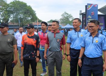Kapolres Maros Hadiri Bazar Dan Pasar Murah Dalam Rangka Hari Bakti TNI AU KE-78