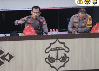 Kapolres Luwu Pimpin Rapat Gelar Operasional Dalam Rangka Anev Sitkamtibmas