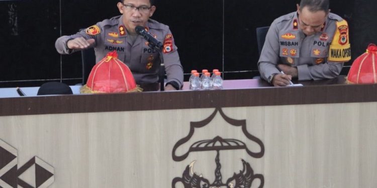 Kapolres Luwu Pimpin Rapat Gelar Operasional Dalam Rangka Anev Sitkamtibmas