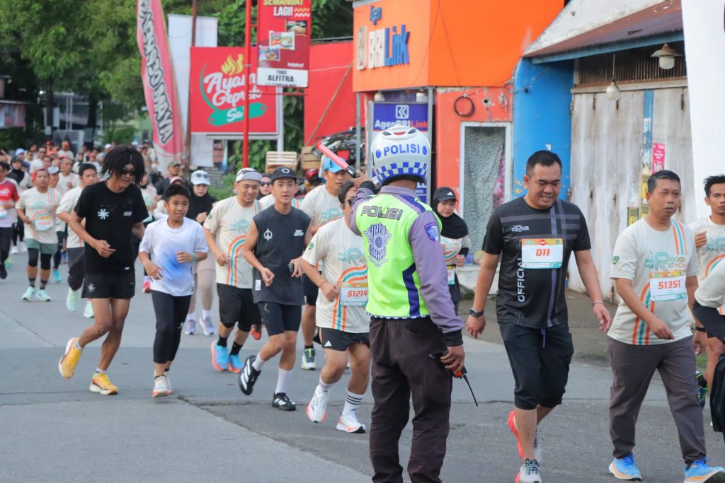 Kapolres Maros Turunkan Puluhan Personel Untuk Kawal Event Maros Marathon 2025