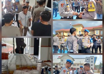Bid Propam Polda Sulsel Gelar Gaktiblin dan Personel Polres Torut Jalani Tes Urine
