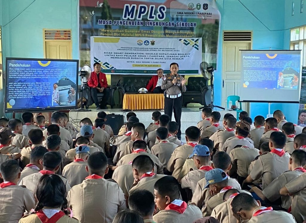 Hari Ke-5 Ops Patuh Pallawa 2025, Kasat Lantas Polres Parepare Bekali Pelajar Etika Berlalu Lintas