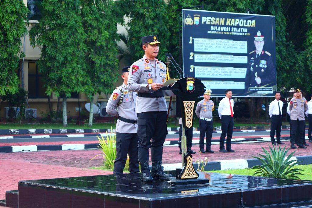 Pimpin Apel Gelar Pasukan Patuh Pallawa 2025, Ini Harapan Kapolda Sulsel