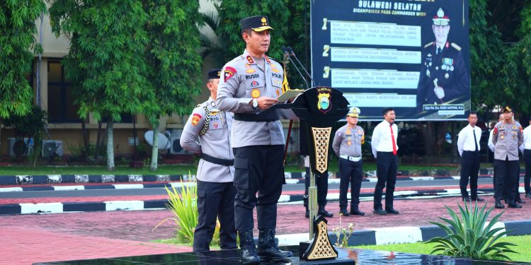 Pimpin Apel Gelar Pasukan Patuh Pallawa 2025, Ini Harapan Kapolda Sulsel