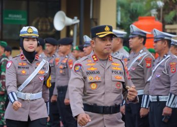 Kapolres Maros Pimpin Langsung Apel Gelar Pasukan Operasi Patuh 2025