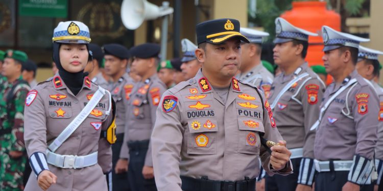 Kapolres Maros Pimpin Langsung Apel Gelar Pasukan Operasi Patuh 2025