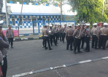 Ciptakan Kamtibmas dan Kamseltibcarlantas di Pagi Hari, Personil Polres Takalar Gelar Commander Wish