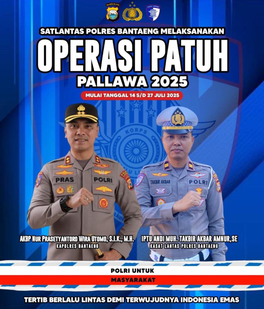 Polres Bantaeng Resmi Gelar Operasi Patuh Pallawa 2025