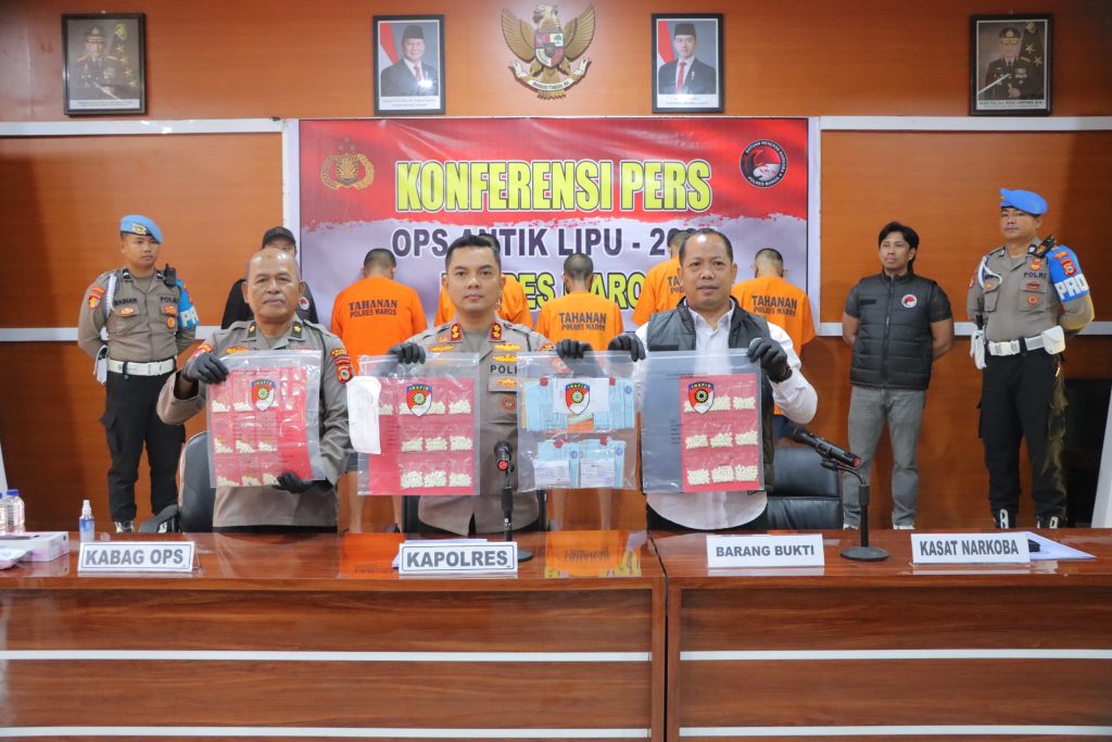 Kapolres Maros Rilis Hasil Ops Antik Lipu, 13 Gram Sabu dan 18 Tersangka Narkoba Diamankan 
