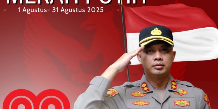 Dalam Rangka HUT RI ke-80, Kapolres Luwu Timur Ajak Masyarakat Kibarkan Bendera Merah Putih