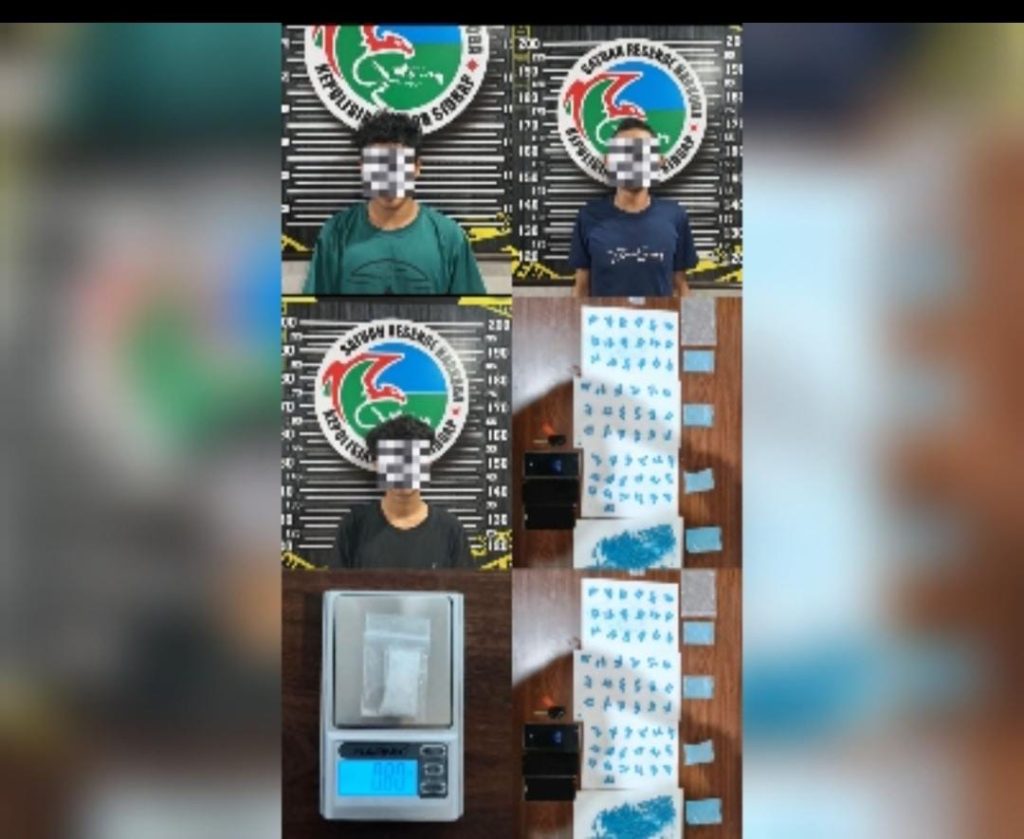 Satres Narkoba Polres Sidrap Tangkap 3 Warga Makassar, 500 Butir Pil dan 1 Saset Sabu Diamankan