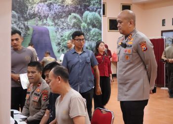 Upaya Jaga Kebugaran dan Deteksi Dini Penyakit, Personel Polres Pinrang Jalani Pemeriksaan Kesehatan Berkala