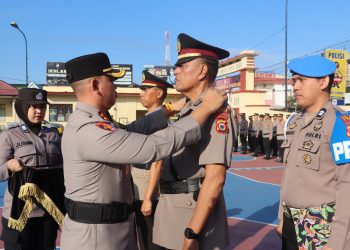 Kapolres Sidrap Pimpin Sertijab Kapolsek Watang Pulu
