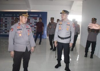 Jelang BRI Super League, Kapolres Parepare Lakukan Penggelaran Personil Pengamanan di Stadion GBH