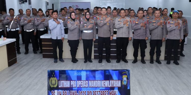 Kapolrestabes Makassar Pimpin Lat Pra Ops Patuh, Ini Jadwal dan Sasaran Yang Jadi Prioritas