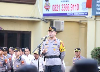 Pimpin Apel Pagi, Kapolrestabes Makassar: Isu Sweping Kendaraan Plat DP Tidaklah Benar