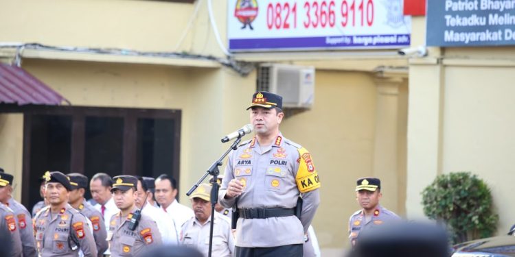 Pimpin Apel Pagi, Kapolrestabes Makassar: Isu Sweping Kendaraan Plat DP Tidaklah Benar