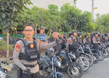 Personel Sat Samapta Polrestabes Makassar Gencar Patroli Siang