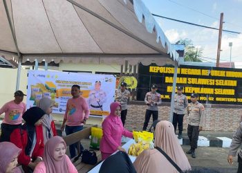 Polres Kepulauan Selayar Gelar Gerakan Pangan Murah, 2 Ton Beras Ludes Hanya Dalam 2 Jam