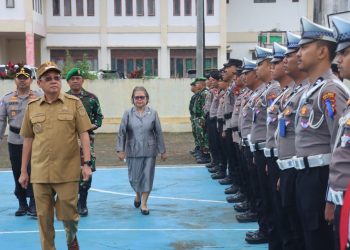 Bupati Toraja Utara Pimpin Apel Gelar Pasukan Operasi Patuh Pallawa 2025