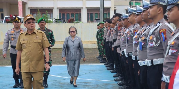 Bupati Toraja Utara Pimpin Apel Gelar Pasukan Operasi Patuh Pallawa 2025