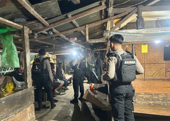 Cegah Gangguan Kamtibmas di Malam Hari, Personel Sat Samapta Polres Tator Patroli di Titik Rawan