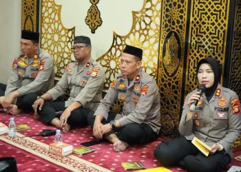 Polres Pelabuhan Makassar Gelar Binrohtal dan di Rangkaikan Peringatan Isra Mi’raj