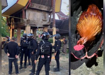 Perintis Presisi Sat Samapta Polres Toraja Utara Gerebek Lokasi Judi Sabung Ayam