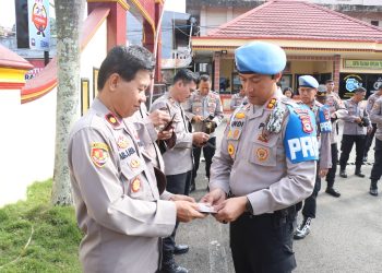 Bid Propam Polda Sulsel Gelar Gaktiblin di Polres Tana Toraja, Periksa Kelengkapan dan Disiplin Anggota