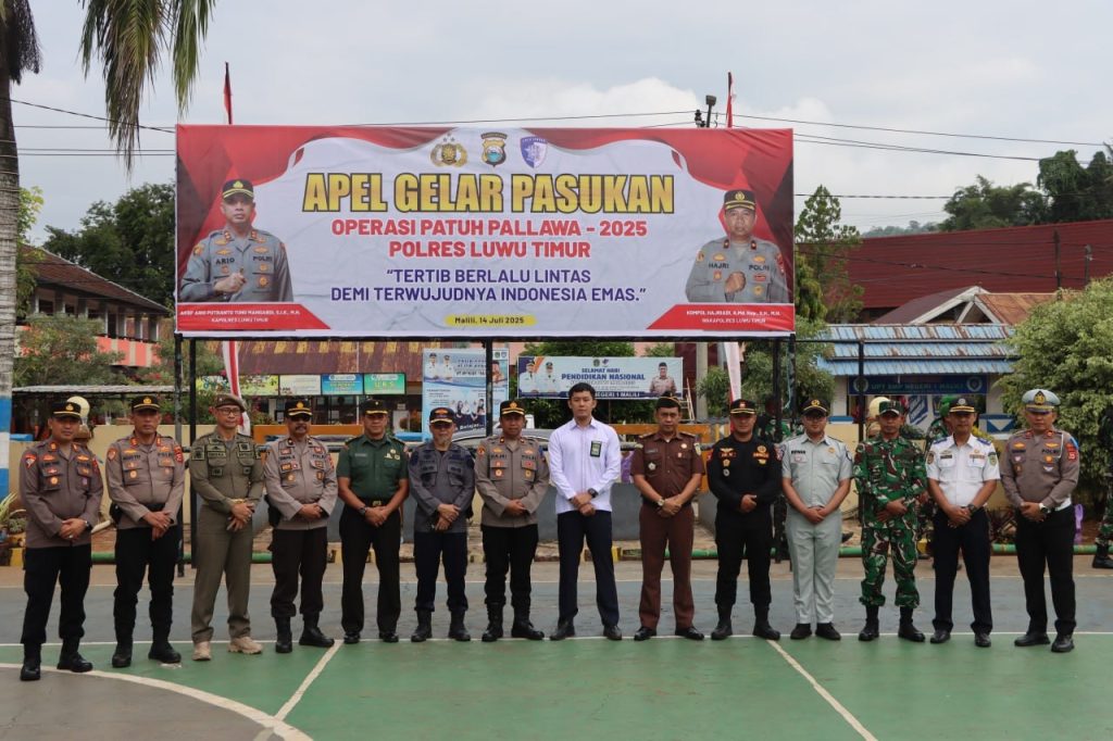 Waka Polres Luwu Timur Pimpin Apel Gelar Pasukan Operasi Patuh Pallawa 2025