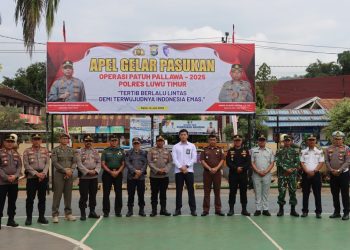 Waka Polres Luwu Timur Pimpin Apel Gelar Pasukan Operasi Patuh Pallawa 2025