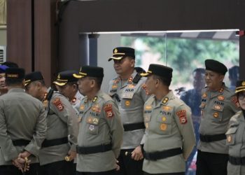 Kapolres Gowa Hadiri Upacara Sertijab Sejumlah Pejabat Utama dan Kapolres Jajaran